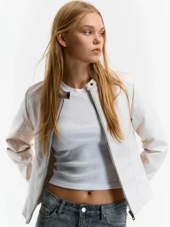 GATE Skórzana kurtka| Kurtki I Płaszcze·Kurtki Przejściowe