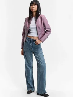 GATE Skórzana kurtka| Kurtki I Płaszcze·Kurtki Przejściowe