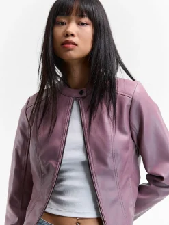 GATE Skórzana kurtka| Kurtki I Płaszcze·Kurtki Przejściowe