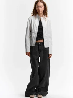 GATE Skórzana kurtka| Kurtki I Płaszcze·Kurtki Przejściowe