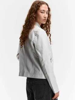 GATE Skórzana kurtka| Kurtki I Płaszcze·Kurtki Przejściowe