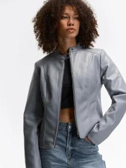 GATE Skórzana kurtka| Kurtki I Płaszcze·Kurtki Przejściowe