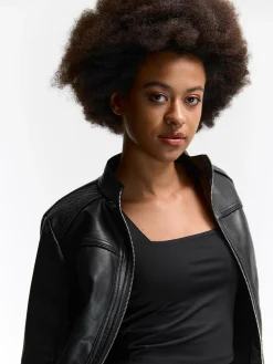 GATE Skórzana kurtka| Kurtki I Płaszcze·Kurtki Przejściowe|Kurtki I Płaszcze·Pikowana Kurtka