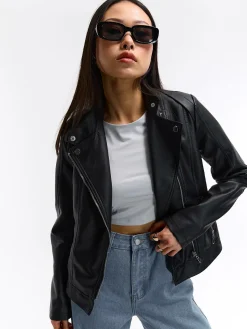 GATE Skórzana kurtka| Kurtki I Płaszcze·Kurtki Przejściowe