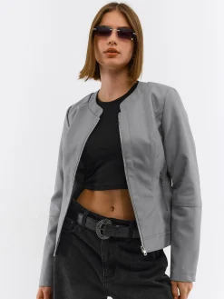 GATE Skórzana kurtka| Kurtki I Płaszcze·Kurtki Przejściowe