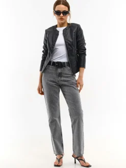 GATE Skórzana kurtka| Kurtki I Płaszcze·Kurtki Przejściowe