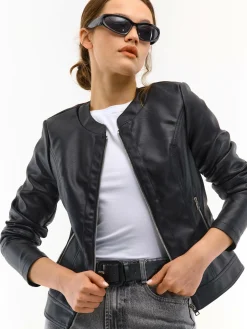 GATE Skórzana kurtka| Kurtki I Płaszcze·Kurtki Przejściowe