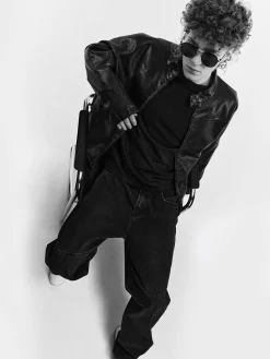 GATE Skórzana kurtka| Kurtki I Płaszcze·Kurtki Przejściowe