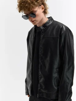 GATE Skórzana kurtka| Kurtki I Płaszcze·Kurtki Przejściowe