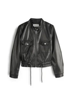 GATE Skórzana kurtka|Dzieci Dziewczynki·Kurtki I Płaszcze