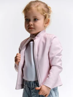 GATE Skórzana kurtka|Dzieci Dziewczynki·Kurtki I Płaszcze