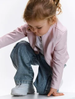 GATE Skórzana kurtka|Dzieci Dziewczynki·Kurtki I Płaszcze