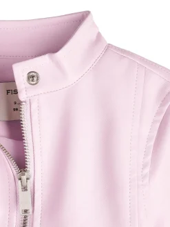 GATE Skórzana kurtka|Dzieci Dziewczynki·Kurtki I Płaszcze