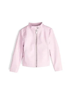 GATE Skórzana kurtka|Dzieci Dziewczynki·Kurtki I Płaszcze