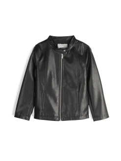 GATE Skórzana kurtka|Dzieci Dziewczynki·Kurtki I Płaszcze