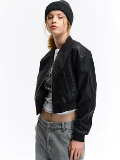 GATE Skórzana kurtka bomberka| Kurtki I Płaszcze·Kurtki Przejściowe|Kurtki I Płaszcze·Bomber