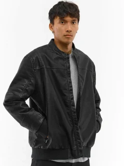 GATE Skórzana kurtka bomberka| Kurtki I Płaszcze·Kurtki Przejściowe