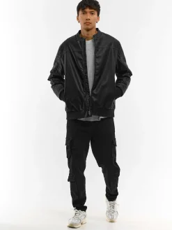 GATE Skórzana kurtka bomberka| Kurtki I Płaszcze·Kurtki Przejściowe