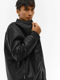 GATE Skórzana kurtka bomberka| Kurtki I Płaszcze·Kurtki Przejściowe