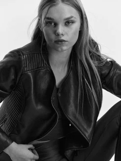 GATE Skórzana kurtka motocyklowa| Kurtki I Płaszcze·Kurtki Przejściowe|Kurtki I Płaszcze·Pikowana Kurtka