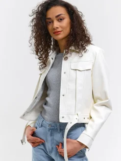 GATE Skórzana kurtka przejściowa| Kurtki I Płaszcze·Kurtki Przejściowe