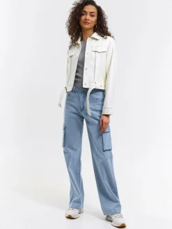 GATE Skórzana kurtka przejściowa| Kurtki I Płaszcze·Kurtki Przejściowe