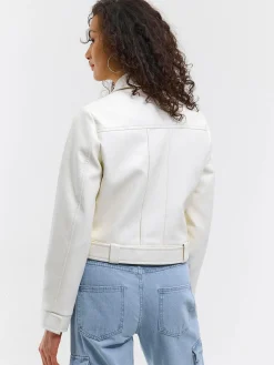 GATE Skórzana kurtka przejściowa| Kurtki I Płaszcze·Kurtki Przejściowe