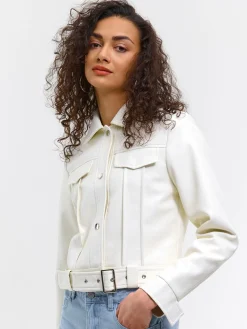 GATE Skórzana kurtka przejściowa| Kurtki I Płaszcze·Kurtki Przejściowe