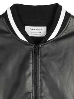 GATE Skórzana kurtka z kontrastowymi detalami|Dzieci Dziewczynki·Kurtki I Płaszcze