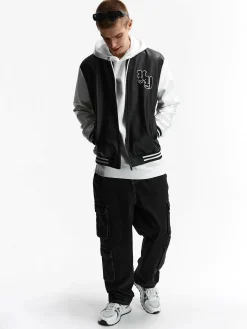 GATE Skórzana kurtka z naszywką| Kurtki I Płaszcze·Kurtki Przejściowe