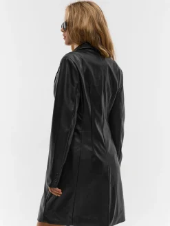 GATE Skórzany płaszcz| Kurtki I Płaszcze·Płaszcze