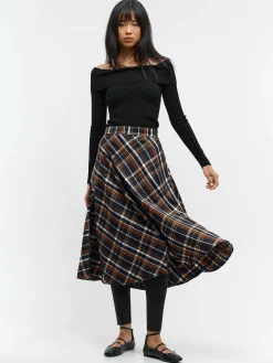 GATE Spódnica midi w kratę| Kategorie·Spódnice ☀️