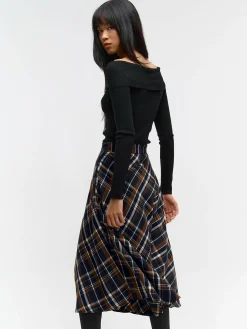 GATE Spódnica midi w kratę| Kategorie·Spódnice ☀️