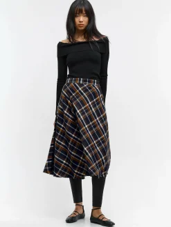 GATE Spódnica midi w kratę| Kategorie·Spódnice ☀️