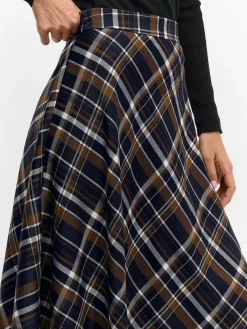 GATE Spódnica midi w kratę| Kategorie·Spódnice ☀️