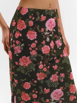 GATE Spódnica midi w kwiaty| Kategorie·Spódnice ☀️