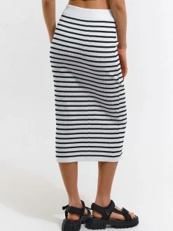 GATE Spódnica midi w paski| Kategorie·Spódnice ☀️