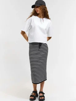 GATE Spódnica midi w paski| Kategorie·Spódnice ☀️