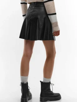 GATE Spódnica mini z imitacji skóry| Kategorie·Spódnice ☀️