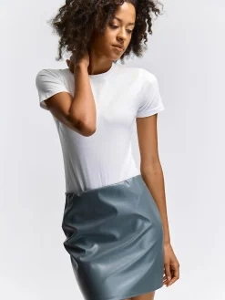 GATE Spódnica mini z imitacji skóry| Kategorie·Spódnice ☀️