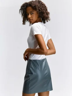 GATE Spódnica mini z imitacji skóry| Kategorie·Spódnice ☀️