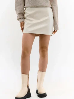 GATE Spódnica mini z imitacji skóry| Kategorie·Spódnice ☀️