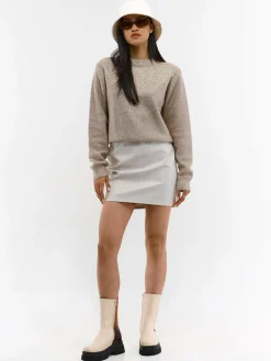 GATE Spódnica mini z imitacji skóry| Kategorie·Spódnice ☀️