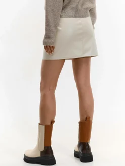 GATE Spódnica mini z imitacji skóry| Kategorie·Spódnice ☀️