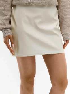 GATE Spódnica mini z imitacji skóry| Kategorie·Spódnice ☀️