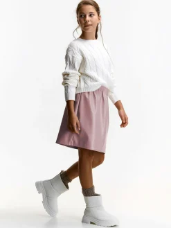 GATE Spódnica wykonana z imitacji skóry|Dzieci Dziewczynki·Spódnice ☀️