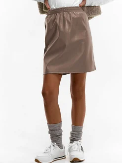 GATE Spódnica wykonana z imitacji skóry|Dzieci Dziewczynki·Spódnice ☀️