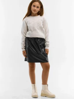 GATE Spódnica wykonana z imitacji skóry|Dzieci Dziewczynki·Spódnice ☀️