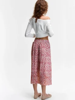 GATE Spódnica z nadrukiem kwiatowym| Kategorie·Spódnice ☀️