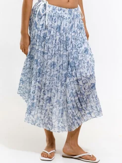 GATE Spódnica z nadrukiem kwiatowym| Kategorie·Spódnice ☀️